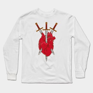 Tarot card - Three Of Swords Long Sleeve T-Shirt